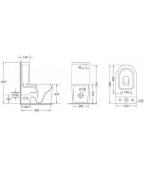 Унитаз компакт Qtap Jay WHI 2176P