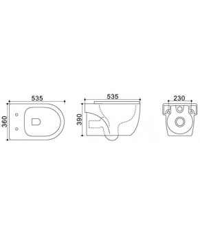 Комплект Qtap Kite WHI 2188 и Nest M425-M08SAT