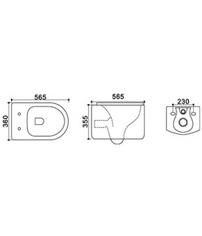 Комплект Qtap Merlin WHI 2044A и Nest M425-M11SAT