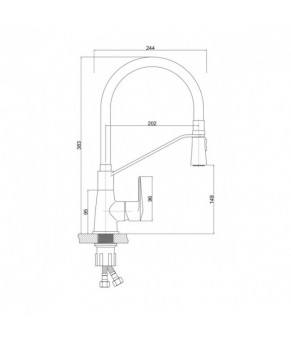 Смеситель Qtap Estet CRG 007F