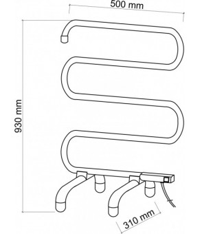 Полотенцесушитель Qtap Olivia (WHI) 32102