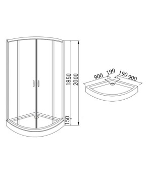 Душевая кабина Volle 10-22-157glass