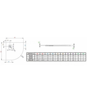 Поддон Radaway Kyntos A HKA8080-64