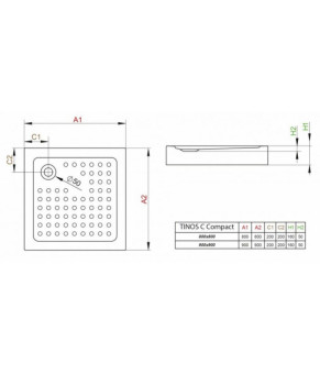 Поддон Radaway Tinos C Compact S4TIA8080-08