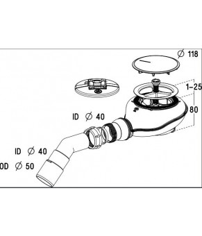 Сифон Radaway Turboflow 2 TB 21