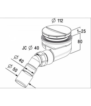 Сифон Radaway Turboflow TB90P белый