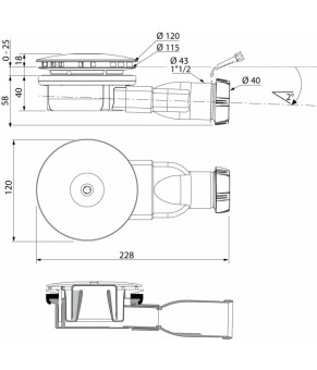 Сифон Radaway R400W SLIM