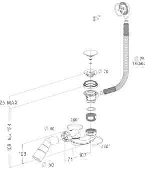 Слив-перелив Radaway B602R