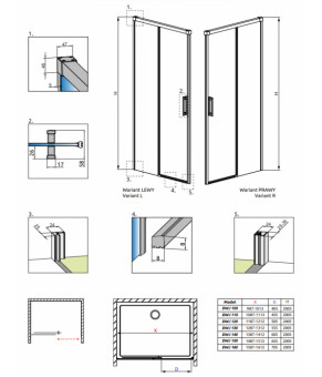 Душевые двери Radaway Idea Black DWJ 387016-54-01