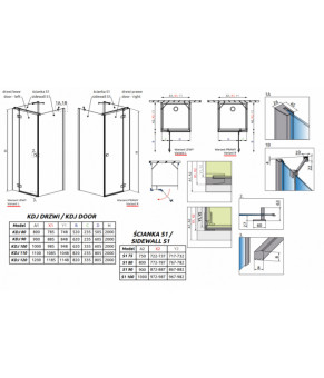 Двері Radaway Essenza New Black KDJ S 385024-54-01