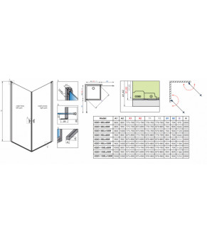 Часть кабины Radaway Nes Black KDD I 10021080-54-01