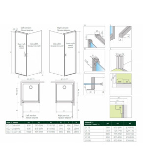 Двері Radaway Nes KDJ I 10022090-01-01
