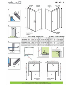 Двери Radaway Nes KDJ II 10032080-01-01