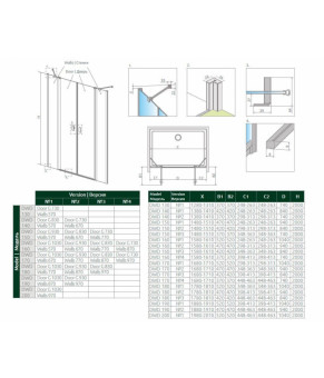 Комплект створок Radaway Nes DWD II 10041077-01-01