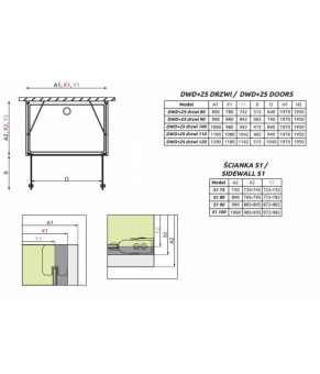 Двери Radaway Eos II DWD 2S 3799402-01