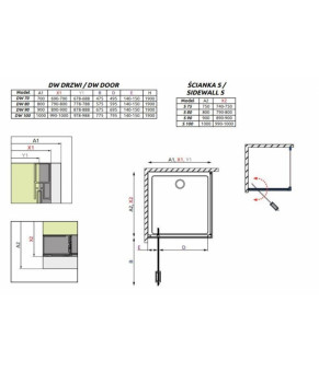 Боковая стенка Radaway Twist DW S 382011-01