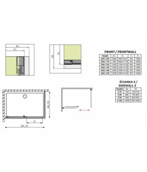 Боковая стенка Radaway Premium Plus 33423-01-08N
