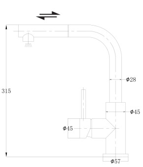 Змішувач Omnires Albany AB1455IN