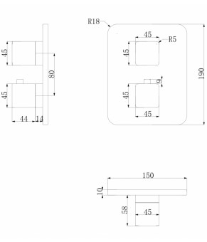 Смеситель Omnires Parma PM7436CRB