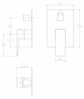 Смеситель Omnires Parma SYSPMW01CR