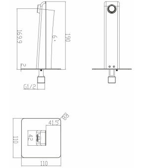 Смеситель Omnires Parma SYSPMW01CRB