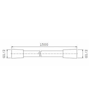 Шланг душовий Omnires CLIP2008NS150CR