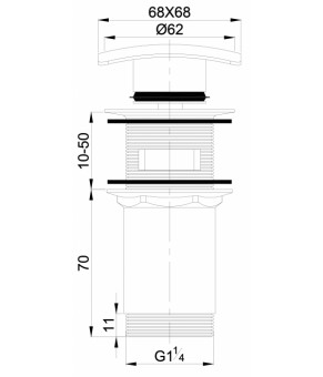 Донний клапан Omnires F706CR