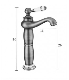 Смеситель Art Design Deco 0169-3 big DSBR