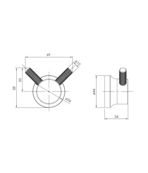 Крючок Imprese BRENTA ZMK071901210