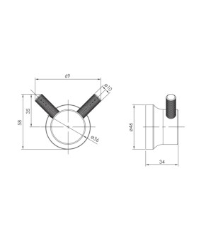 Крючок Imprese BRENTA ZMK081906210