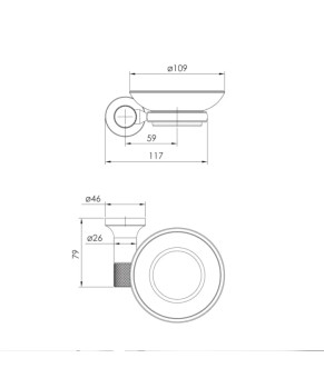 Мыльница Imprese BRENTA ZMK071901250