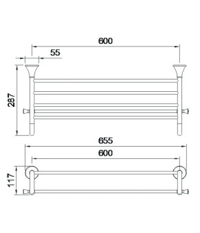 Полотенцедержатель Imprese PODZIMA LEDOVE ZMK01170129