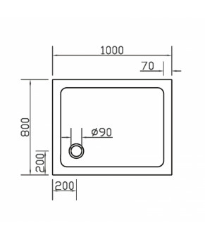 Душовий піддон Eger SMC 599-1080S