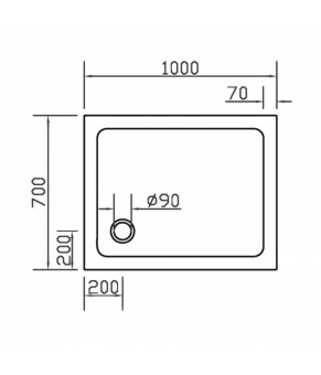 Душовий піддон Eger SMC 599-1070S