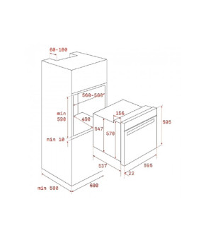 Духова шафа Teka WISH Rustica HRB 6400 VN 111010016