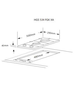 Варильна поверхня Interline HGS 534 FGK XA
