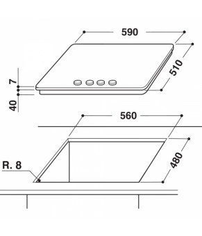 Варочная поверхность Whirlpool GMA 6422/IXL