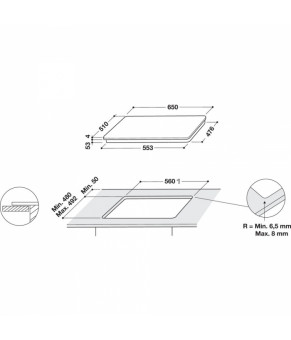 Варочная поверхность Whirlpool SMC 654F/BF