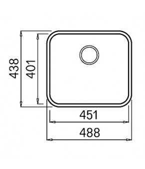 Мойка Elleci SPACE 450 UNDER TOP