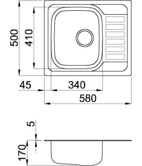 Мойка Elleci SPECIAL 125 SX SATINATO