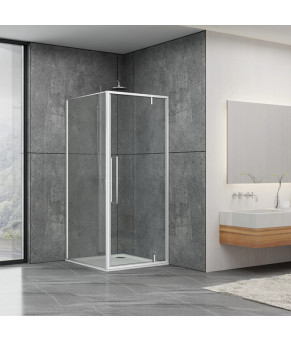 Душова кабіна Dusel DL198/DL196 Chrome, 90х90х190, скло прозоре
