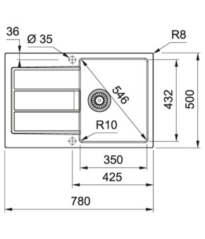 Кухонная мойка Franke S2D 611-78 143.0621.334 серый