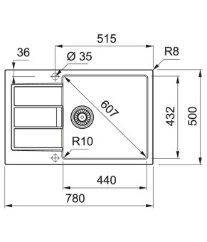 Кухонная мойка Franke S2D 611-78 XL 143.0621.335 черный
