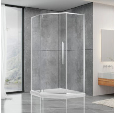 купить недорого Душевая кабина Dusel DL197H Chrome, 100х100х190, пятиугольная, стекло прозрачное