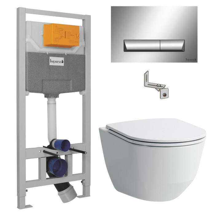 Комплект Laufen PRO Rimless + IMPRESE 3в1 H8669570000001+i8120