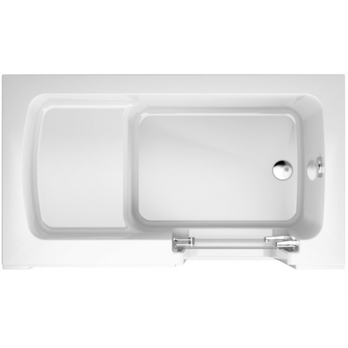 Ванна прямокутна 135x75 см Polimat PERE 00153 (чорний)