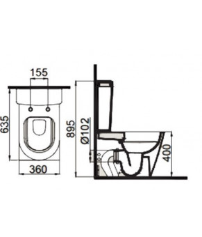 Унитаз с функцией биде IDEVIT Nova (SETK3504-0315-001-1-6100)