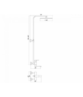 Душевая система GLOBUS LUX VAN-GLM-0007