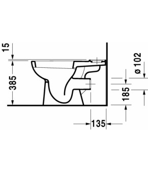 Унитаз комбинированный Duravit D-Code 21110900002