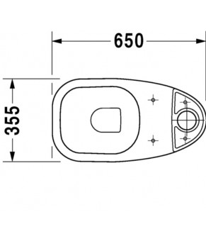 Унитаз комбинированный Duravit D-Code 21110900002